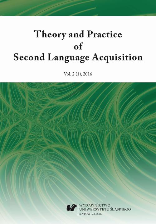 Theory and Practice of Second Language Acquisition 2016. Vol. 2 (1)