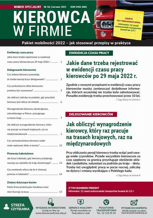 Pakiet mobilności 2022 – jak stosować przepisy w praktyce