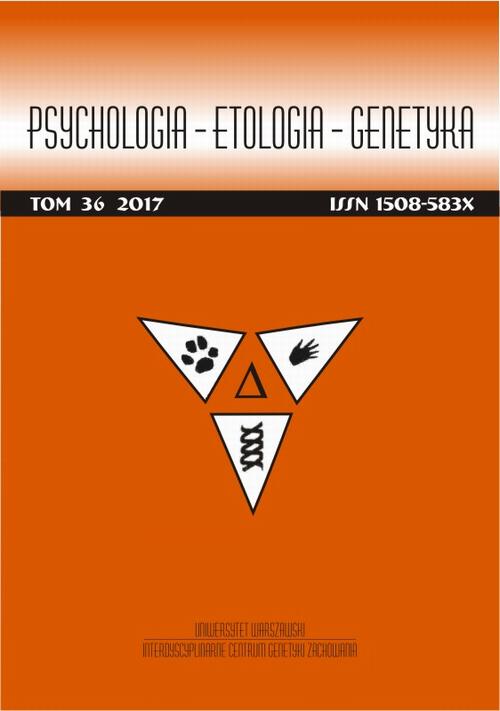 Psychologia-Etologia-Genetyka nr 36/2017