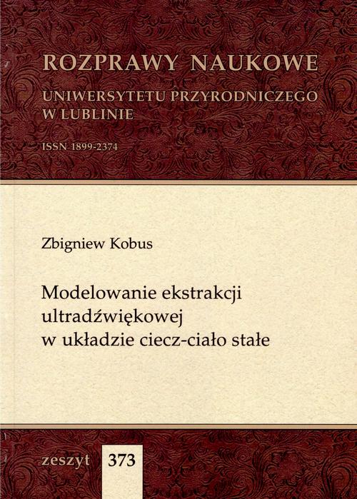 Modelowanie ekstrakcji ultradźwiękowej w układzie ciecz-ciało stałe