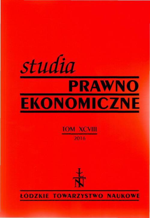 Studia Prawno-Ekonomiczne t. 98/2016