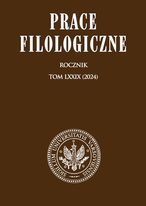 Prace Filologiczne LXXIX