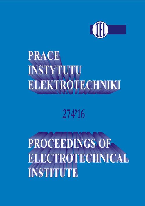 Prace Instytutu Elektrotechniki, zeszyt 274