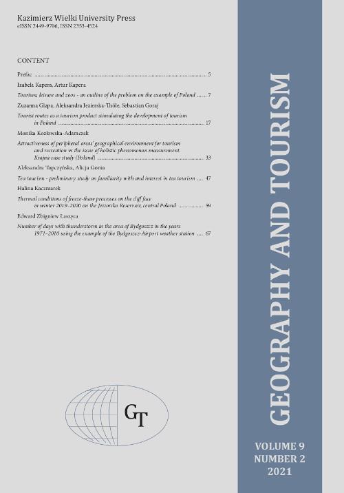 Geography and Tourism 2021, volume 9 number 2