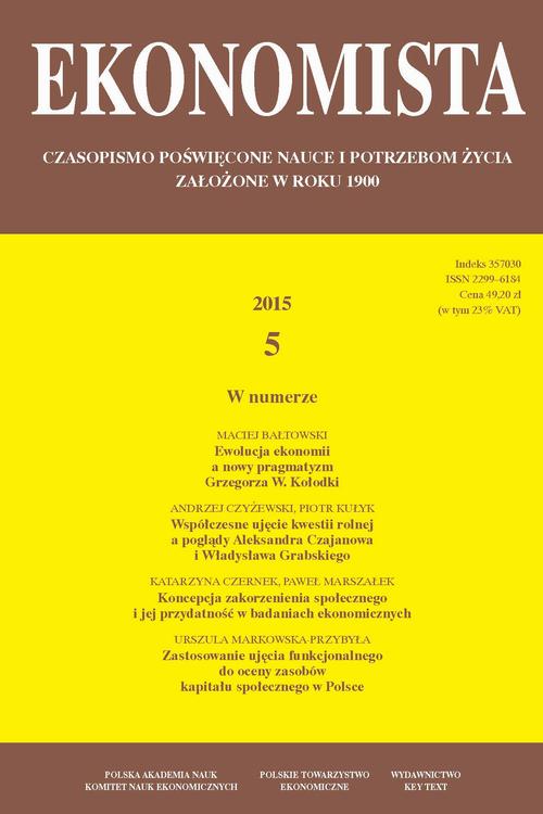 Ekonomista 2015 nr 5