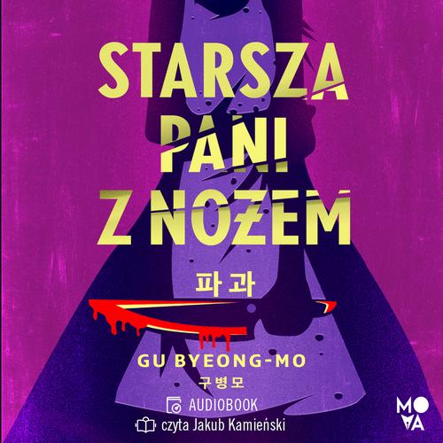 Starsza pani z nożem