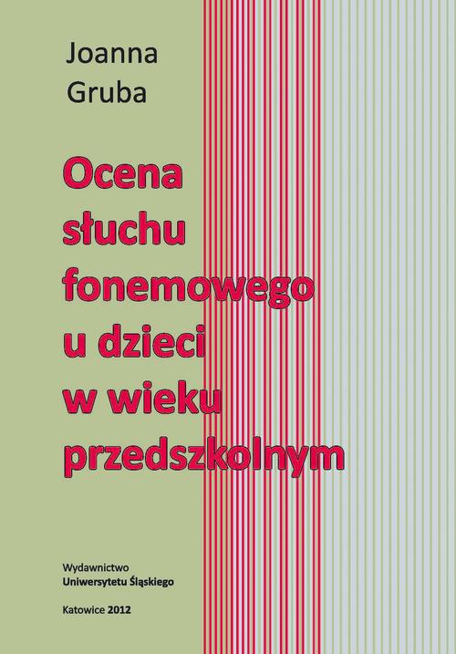 Ocena słuchu fonemowego u dzieci w wieku przedszkolnym