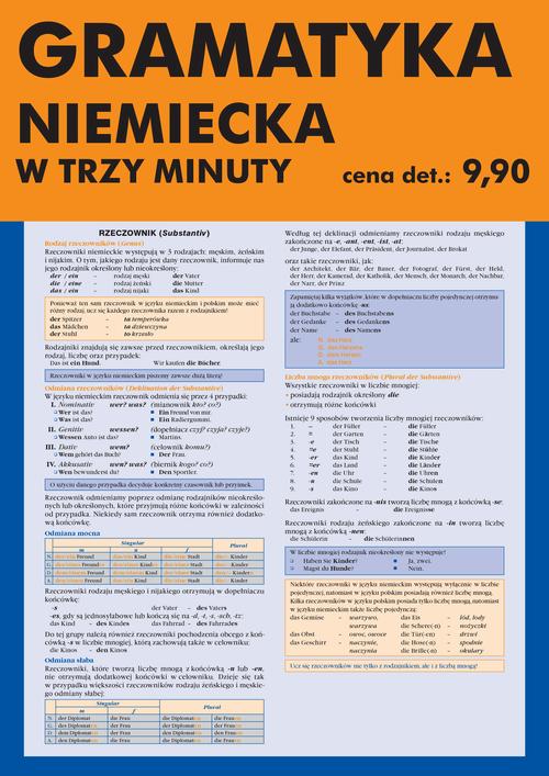 Gramatyka niemiecka w trzy minuty