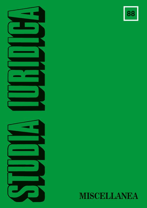Studia Iuridica, nr 88