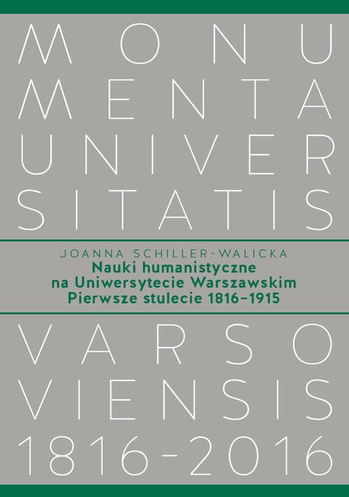 Nauki humanistyczne na Uniwersytecie Warszawskim. Tom 1