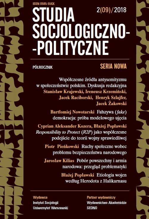 Studia Socjologiczno-Polityczne 2(09)/2018