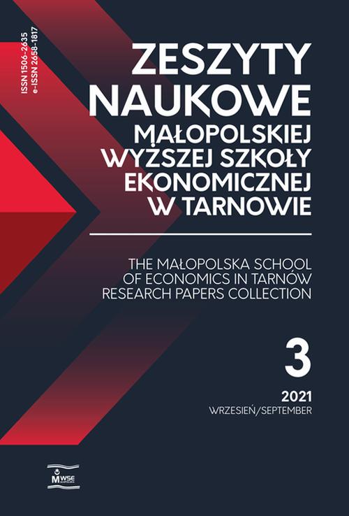 Zeszyty Naukowe Małopolskiej Wyższej Szkoły Ekonomicznej w Tarnowie 3/2021