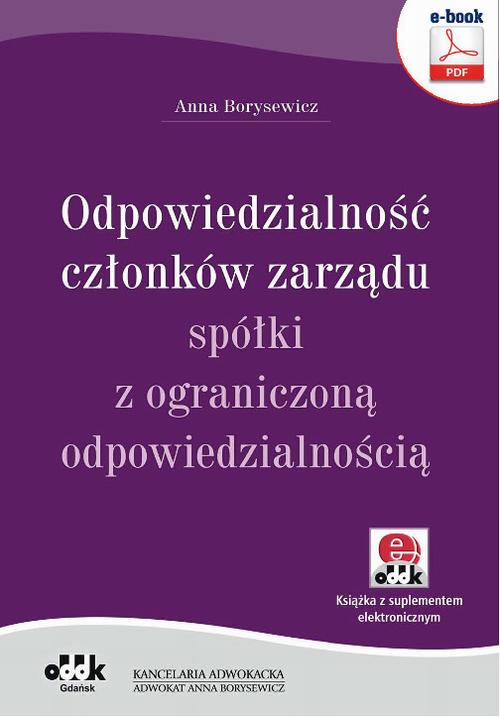 Odpowiedzialność członków zarządu spółki z ograniczoną odpowiedzialnością
